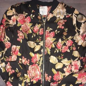 🔥Full Tilt Floral Bomber Jacket